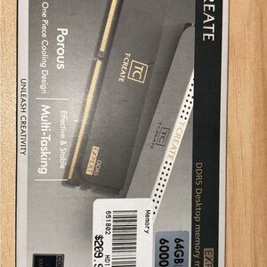 T-CREATE DDR5 Memory Module - Black and White